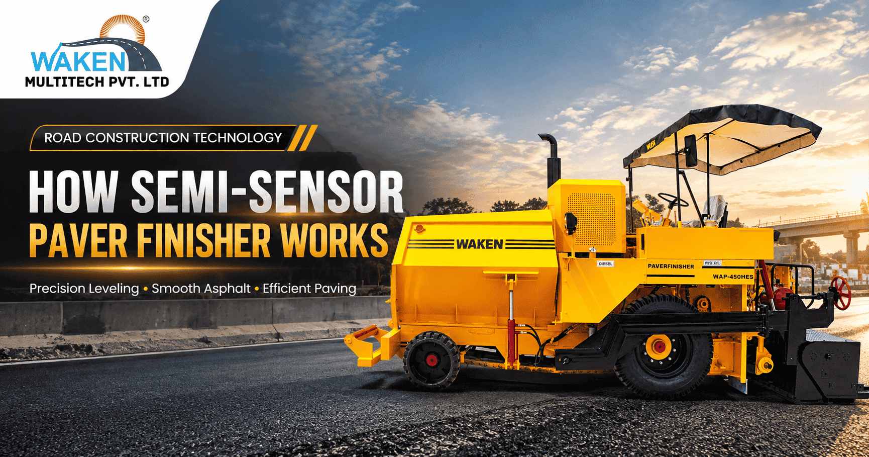 How Semi Sensor Paver Finisher Works
