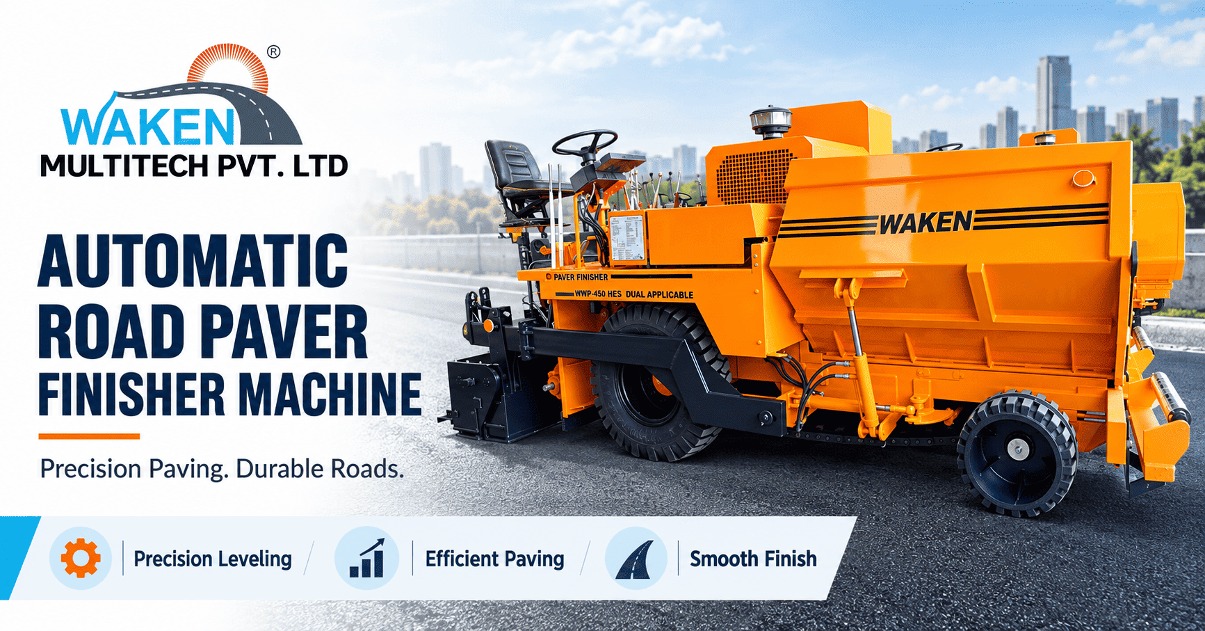 Automatic Road Paver Finisher Machine